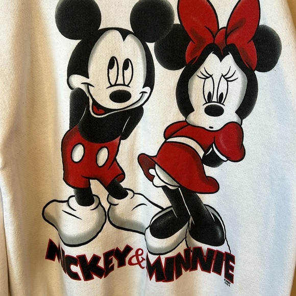 Disney Y2K Vintage XL Mickey & Minnie Crewneck Sweatshirt - Picture 3 of 11